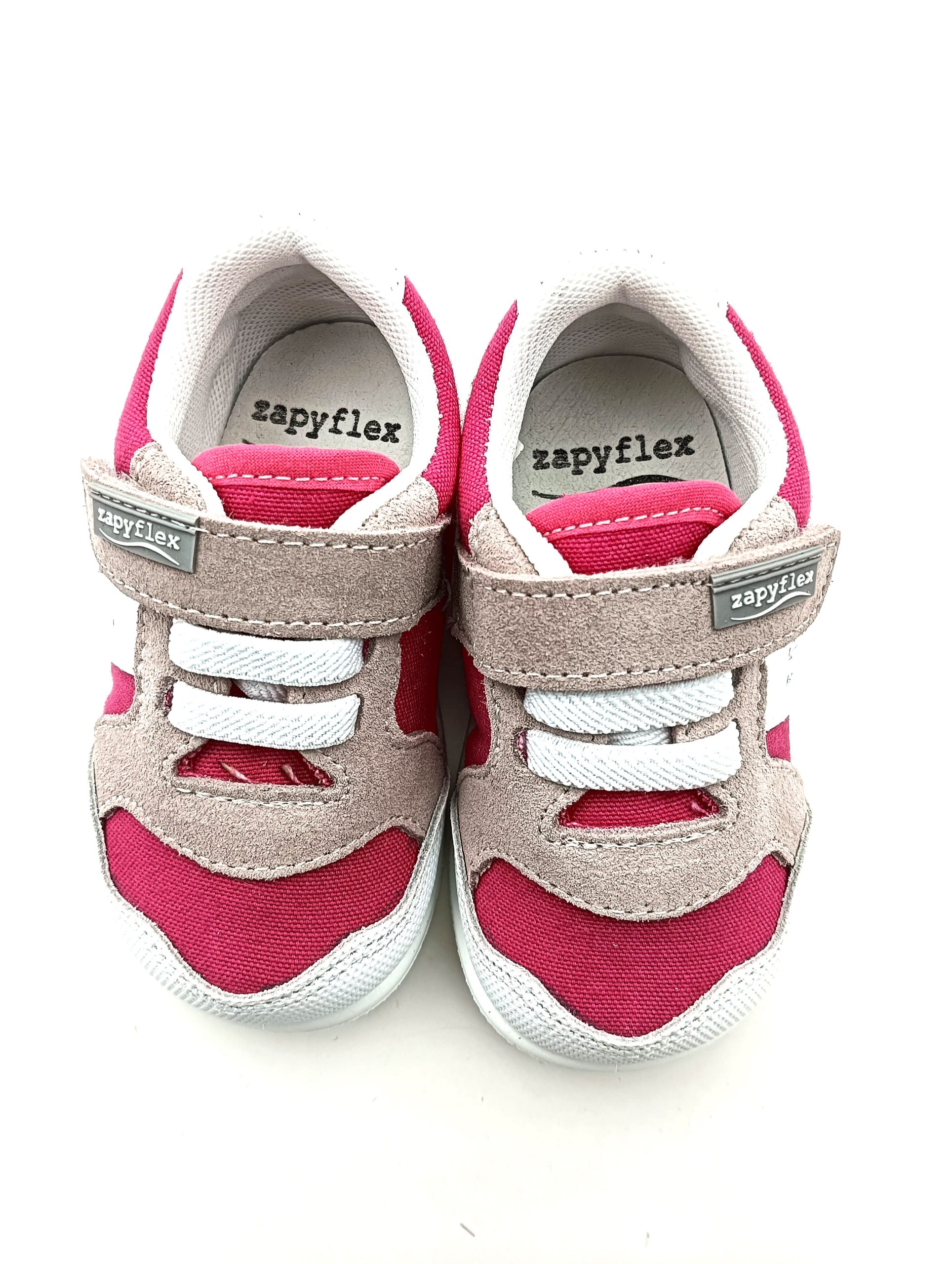 Playera o deportiva respetuosa barefoot con velcro y cordones elasticos ZapyFlex - Imagen 3