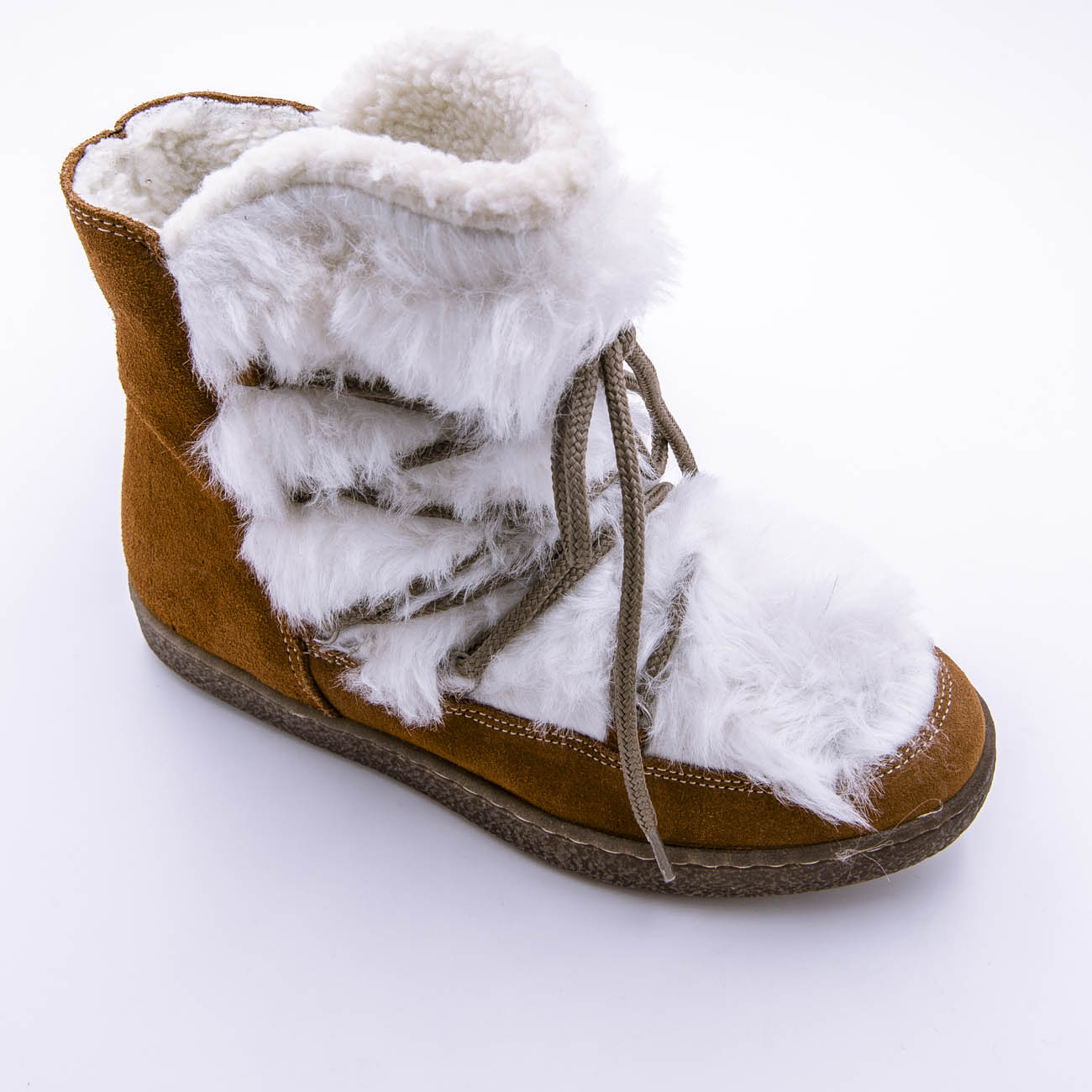 Bota Cordón Borreguito Ante - Imagen 3