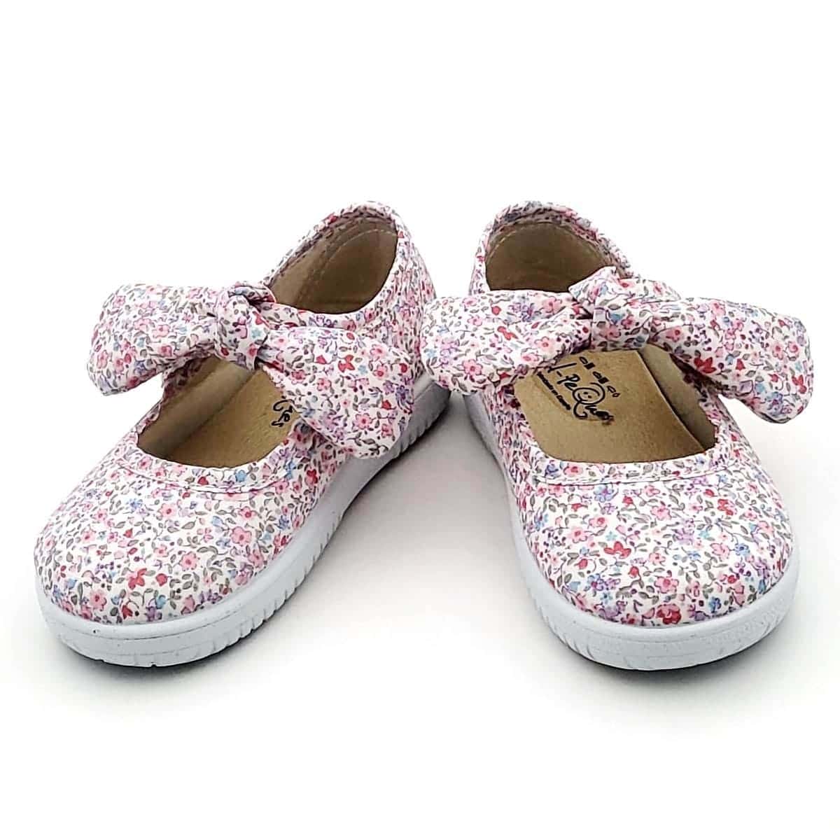 Zapatillas tipo bamba Lona Lazo Vichy o Flores - Imagen 2