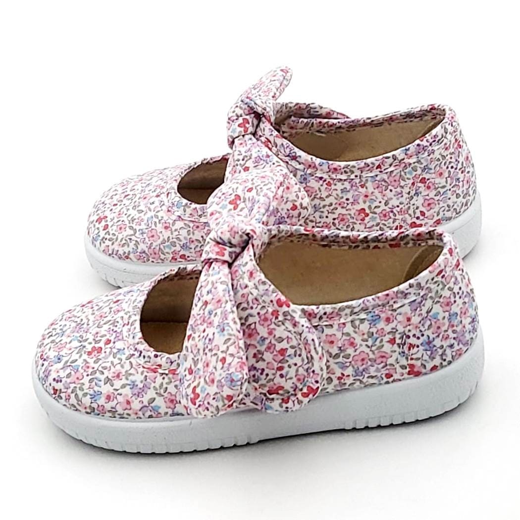 Zapatillas tipo bamba Lona Lazo Vichy o Flores - Imagen 4