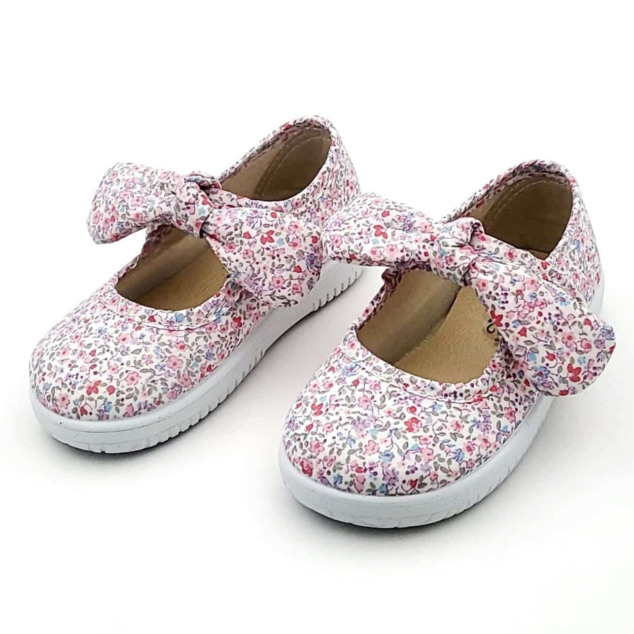 Zapatillas tipo bamba Lona Lazo Vichy o Flores - Imagen 3