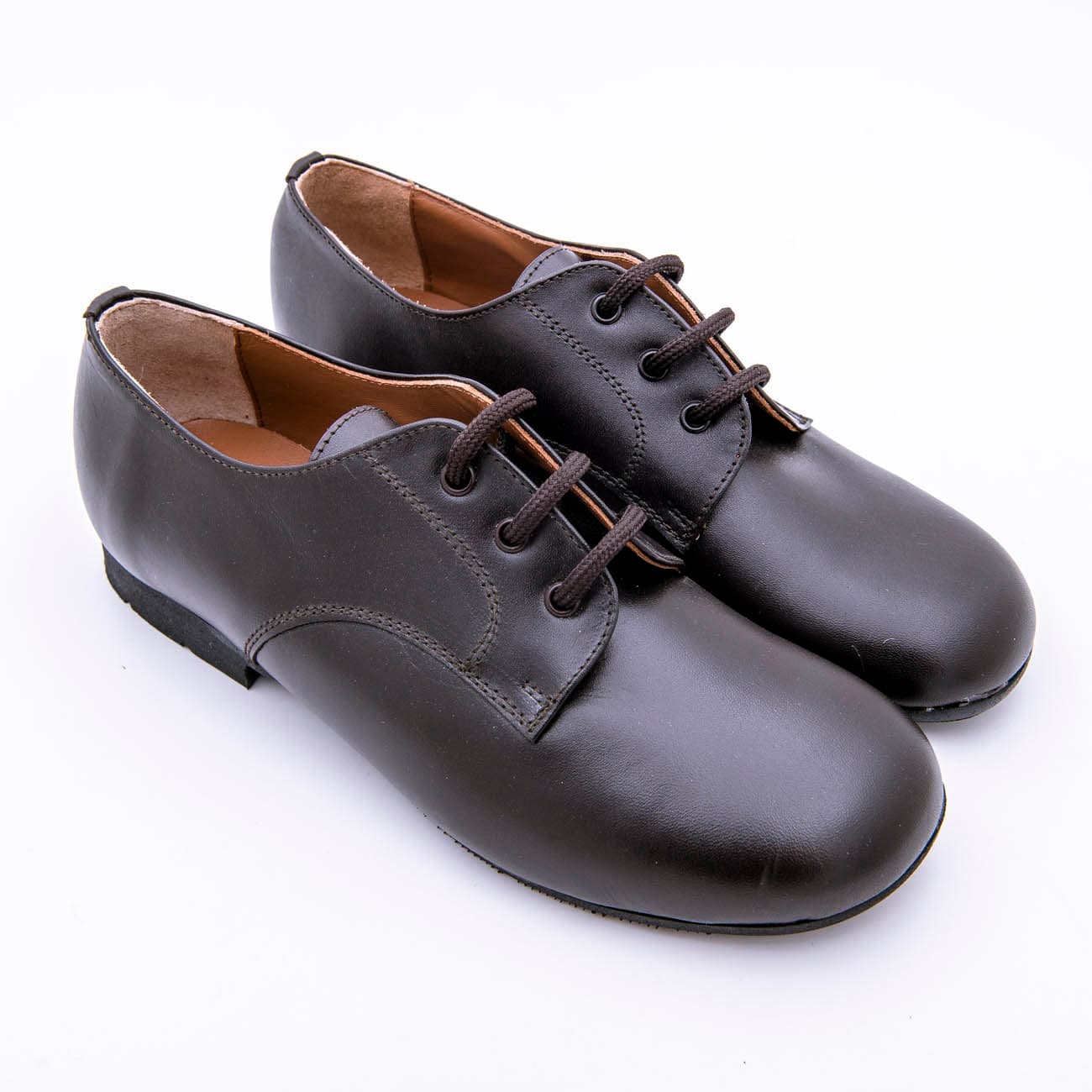 Zapato Hamilton Inglés Colegial En Napa Piel Con Cierre De Cordónes Con Suela De Goma Antideslizante - Imagen 2