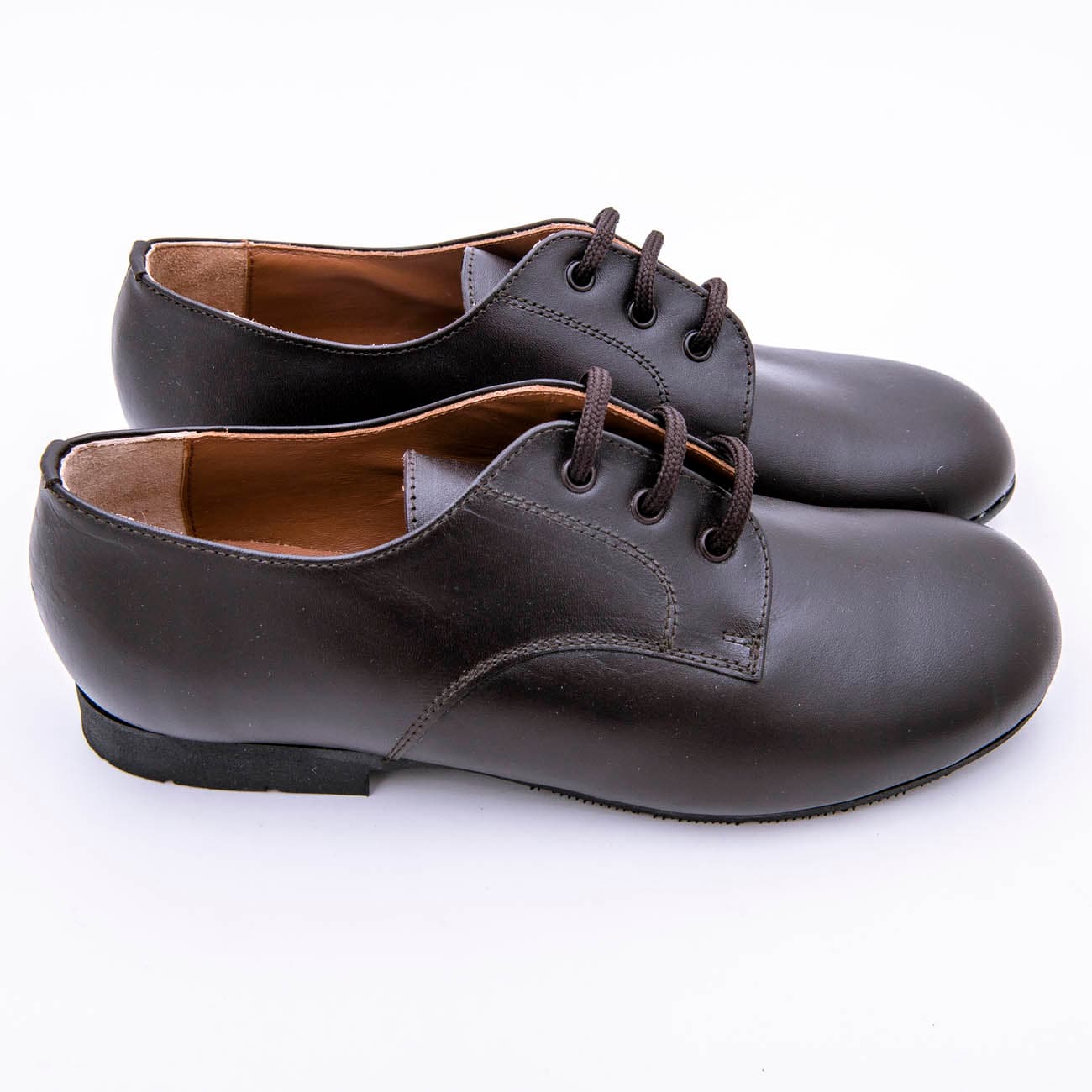 Zapato Hamilton Inglés Colegial En Napa Piel Con Cierre De Cordónes Con Suela De Goma Antideslizante - Imagen 3