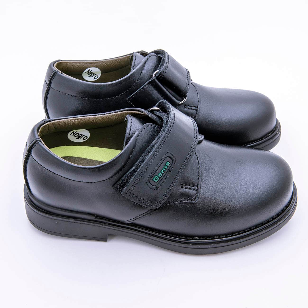 Zapato De Velcro Colegial De La Marca Gorila En Napa Piel Y Suela De Goma Antideslizante - Imagen 3