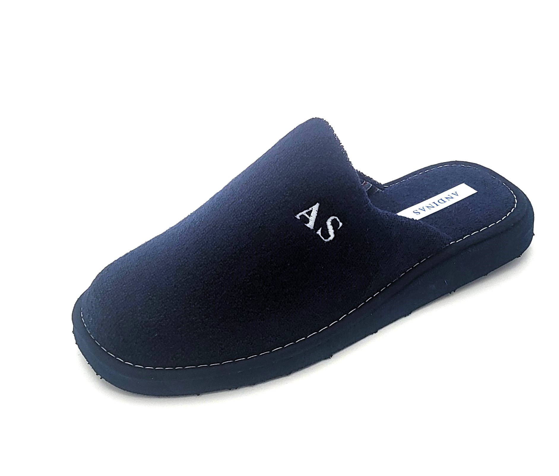 Zapatilla para casa destalonada tipo ZUECO con suela ligera de algodón - Imagen 3