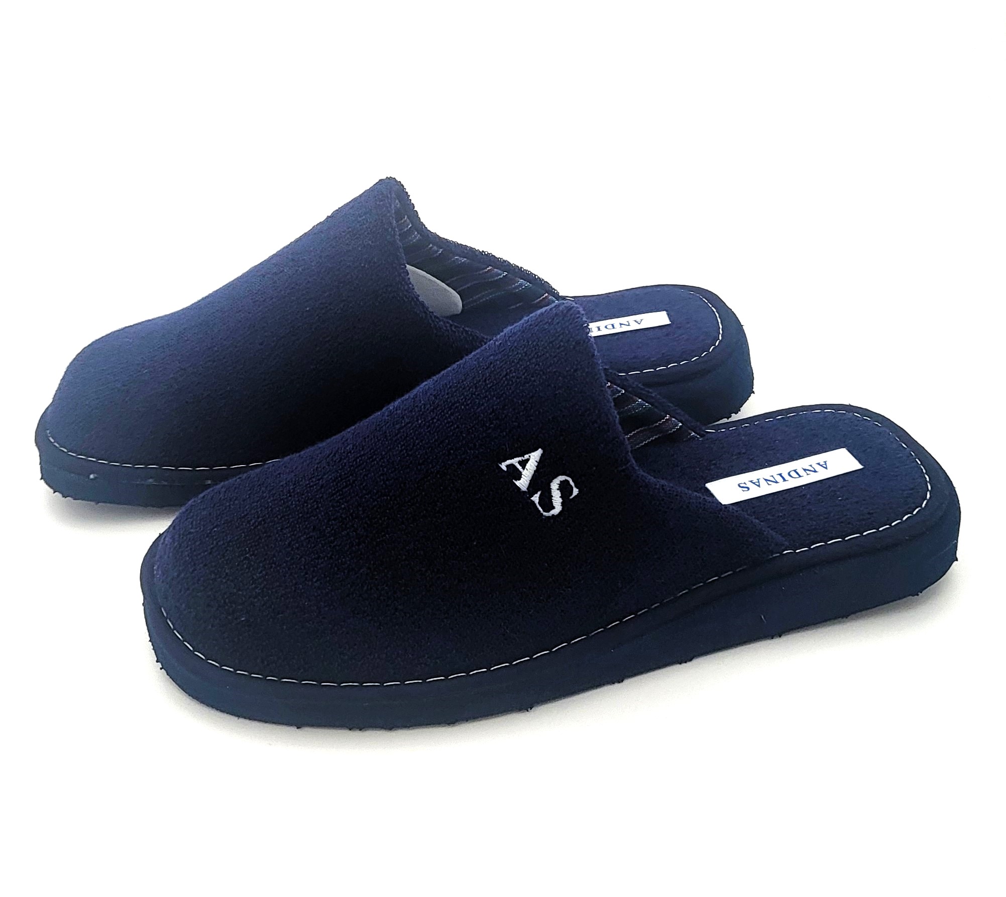 Zapatilla para casa destalonada tipo ZUECO con suela ligera de algodón - Imagen 2